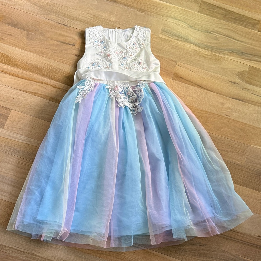 Rainbow Tulle Dress